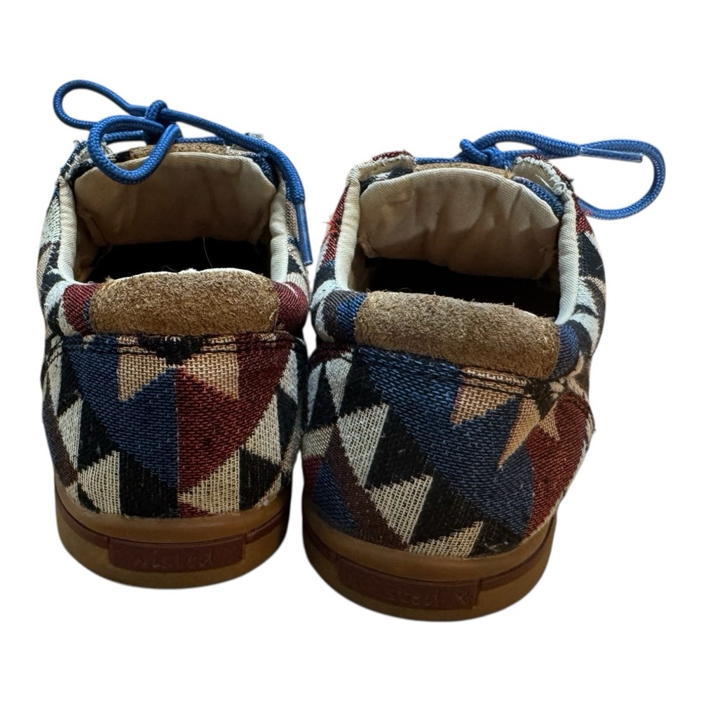 Twisted X Hooey Lopers‎ Aztec Geometric Pattern Sneakers Boho Western🤠Cowgirl 7 - Picture 6 of 8